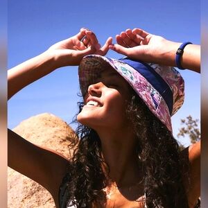 Free People Digital Blooms Bucket Hat NWOT